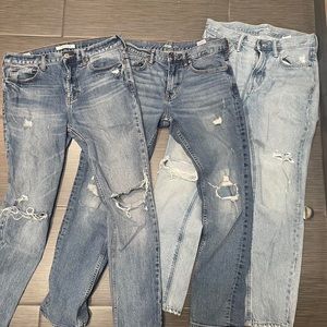 Bundle of 3 Distressed Jeans - Trendy Streetwear Essential! 🔥